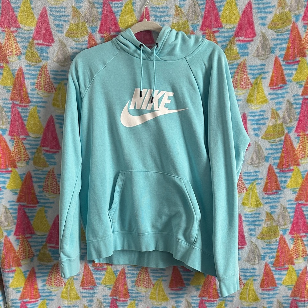 Nike Aqua Blue Hoodie